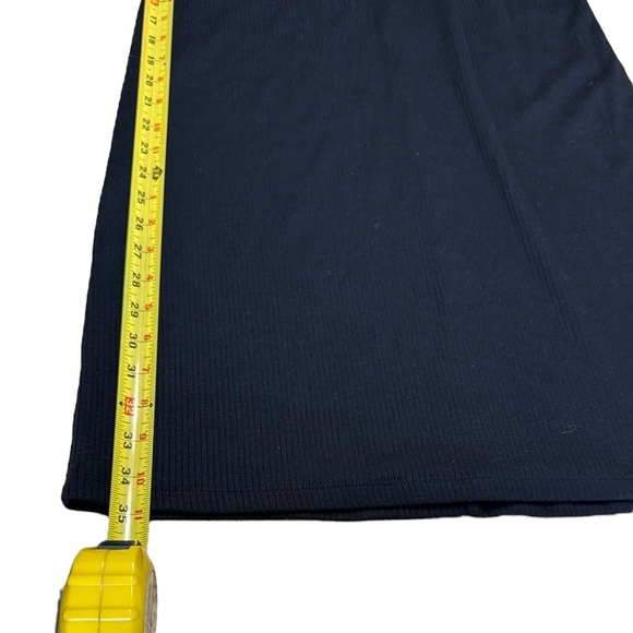 Old Navy Black Sheath Dress gothic goth witchy LBD comfortable XL SS comfy - Picture 10 of 10